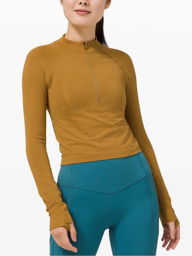 Lululemon Swiftly Tech 1/2 Zip 2.0 *Cool Spiced Bronze / Tuscan Gold $108 Retail